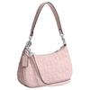 Coach Teri 24 Removable Shoulder Strap Leather Shoulder Bag Medium Pink Women Shoulder Bag CY774-SVB5