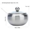 Sugar Bowl Stainless Steel Clear Lid Glossy Inbuilt Spoon Durable Rustproof Oxidation Resistance Sugar Container