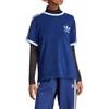 adidas Originals Shamrock Retro Stripes T Shirt Women's Blue IR7465