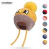 Zhenyueqi Kinder Winter Strickmütze mit Bommel - Warme Wollmütze mit Ohrenschutz für Kleinkinder & Kinder