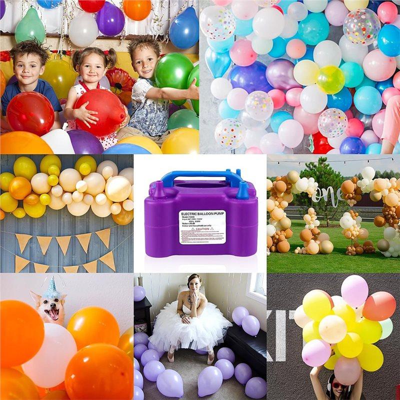 AAAF Balloon Pump Electric 600W Inflator Dual Nozzles For Party Decorations And Gifts Blower