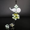 White Jade Gourd Car Pendant Perfume Bottle Car Decoration 2-in-1 Car Hanging Ornaments Rearview Mirror Lucky Decoration