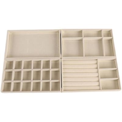 Bracelets Velvet Jewelry Tray Flannelette Jewelry Display Holder Jewelry Storage Pallet  Strings