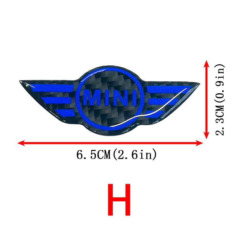 1Pcs Car Styling Steering Wheel Emblem Badge Stickers For MINI Cooper Countryman One S JCW R53 R55 R56 R50 R52 F56 F60 F54 F55 gzpxv22