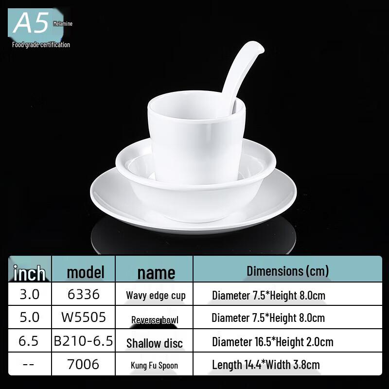 Baylorain Melamine Tableware 4-Piece Restaurant Set