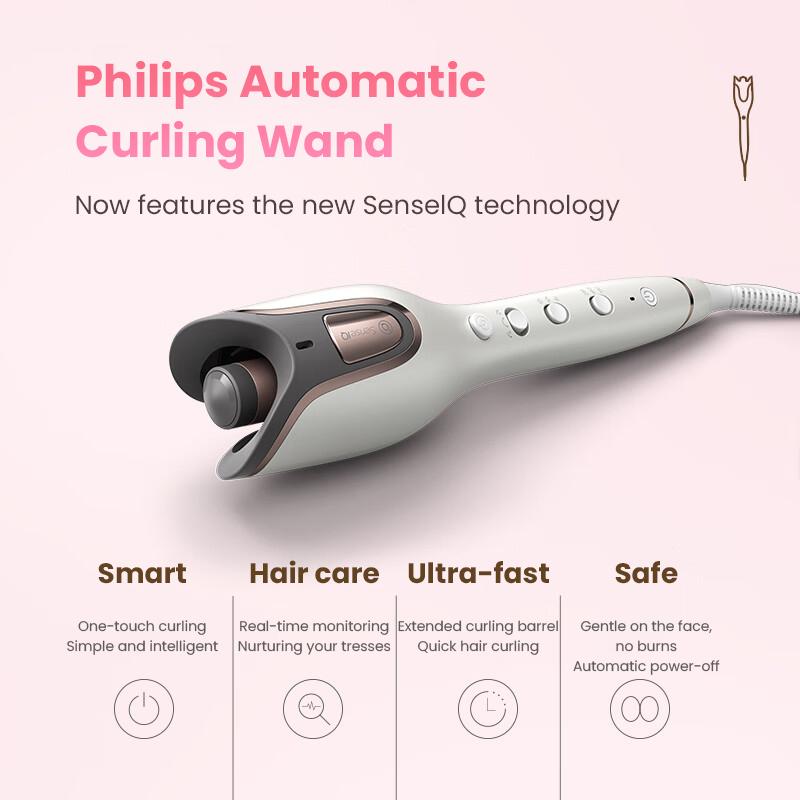 Philips Automatisch rotierender Lockenstab