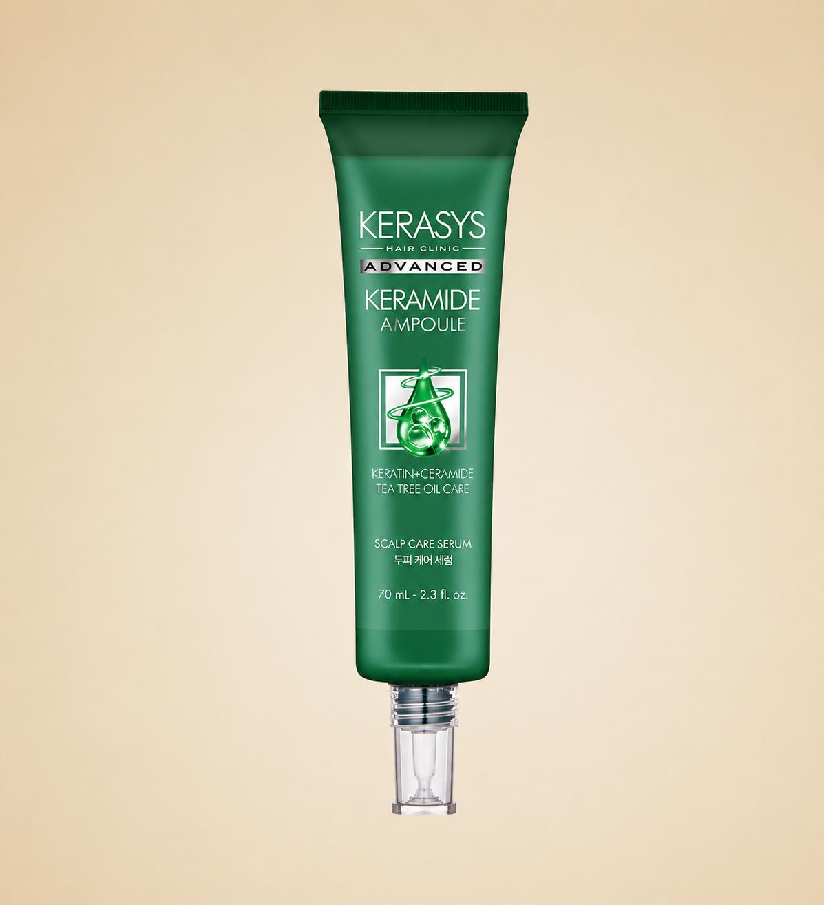 Kerasys Ceramide Sensitive Scalp Care Serum 70ml – Soothing Moisturizing Scalp Treatment for Sensitive Scalp