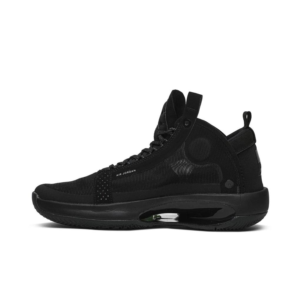 Air Jordan 34 'Black Cat' (Unisex) Black / Dark / Smoke Grey / Electric Green Basketball Shoes AR3240 003