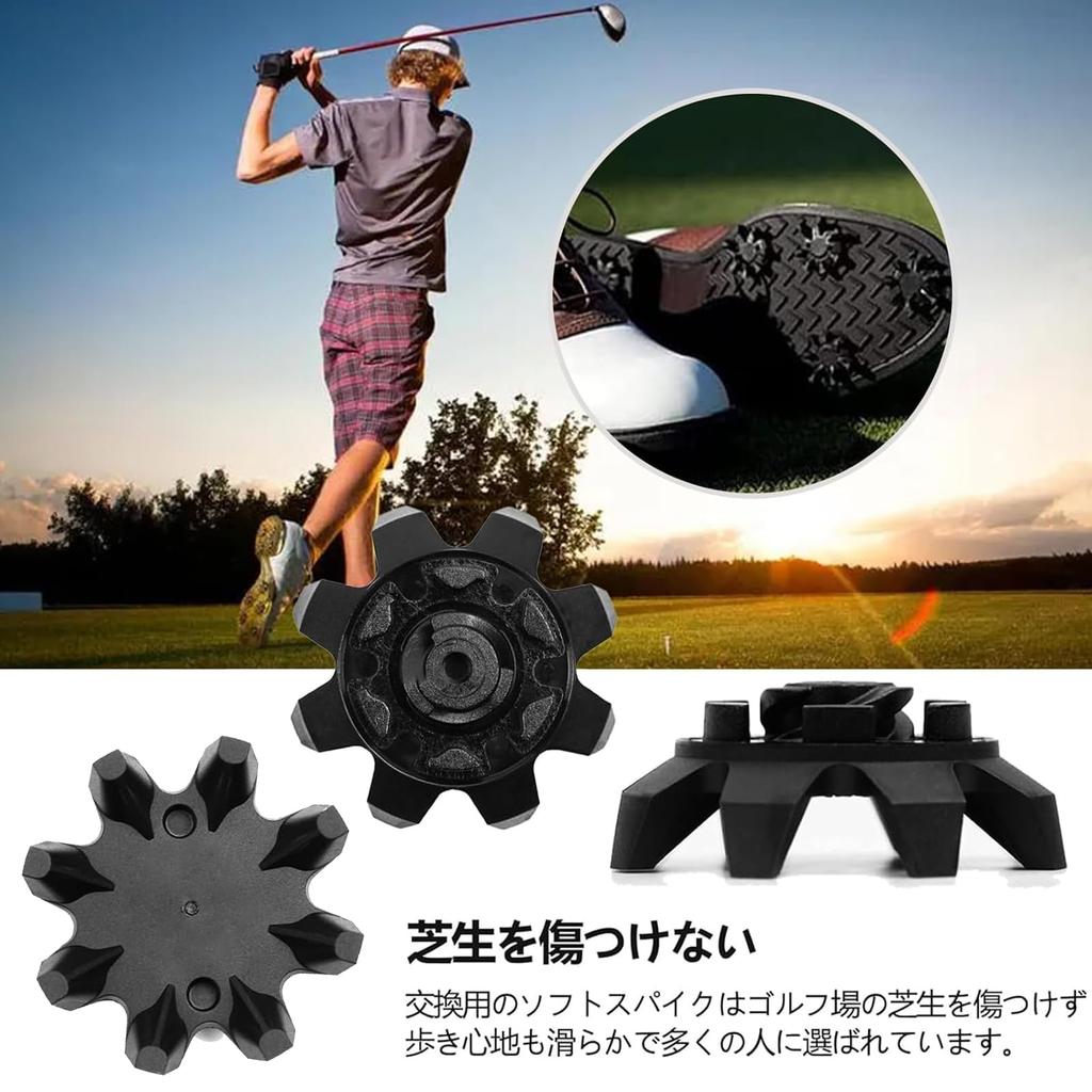 QuickYen Golf Spikes Studs 24 Pieces Golf Shoes Spike Studs