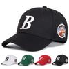 Unisex Czapki z Daszkiem Koszykarskie Baseballowe z Haftem Litery B po Bokach Wiosna Jesień Outdoor Regulowane Codzienne Czapki Czapka Chroniąca Przed Słońcem Czapka Sportowa