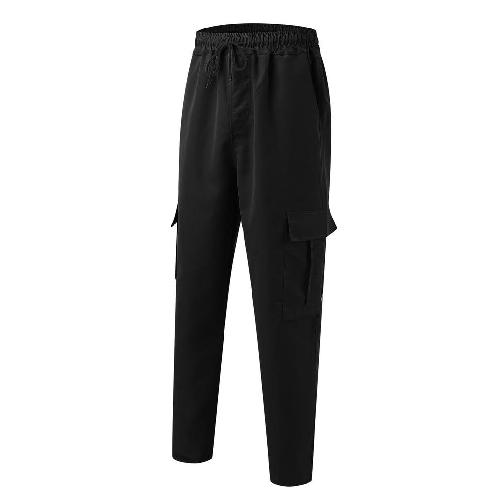 Summer 2023 Men's Loose Straight-Leg Cargo Pants - European and American Style