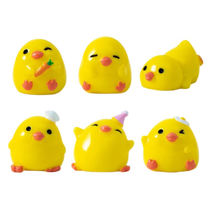 Resin Craft Duck Figurine Creative Desk Ornament With Unique Design For Living Room Decor
