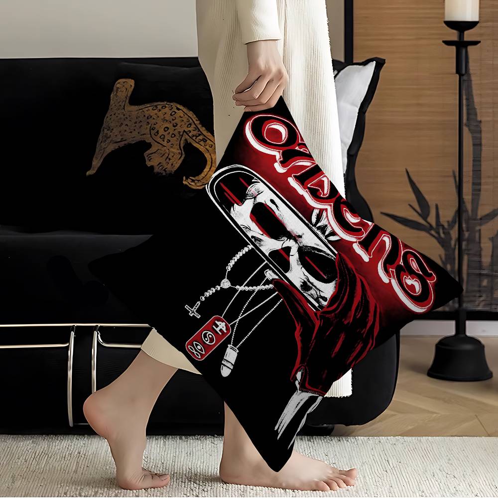 Rock Band BBad OOmens Pillow Covers Cartoon Sofa Decorative Home Doublesided Printing Short Plush Cute Cushion Cover