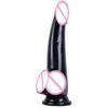 Mixed Color Crystal Anal Plug Penis Women's Transparent Masturbation Stick plus-Sized Small and Medium Color Simulation Dildo Cannon