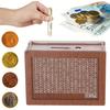Wooden Cash Money Saving Box Money Saving Challenge Box with Money Target And Numbers Piggy Bank with Dry Erase Pen for Kids Adults