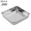 Roasting Pans Anti-deformed Baking Pan Unbreakable Stainless Steel Smooth Cookie Sheet Edges Square Food Plate Household Supplies