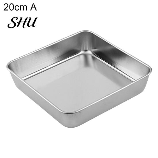 Roasting Pans Anti-deformed Baking Pan Unbreakable Stainless Steel Smooth Cookie Sheet Edges Square Food Plate Household Supplies