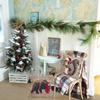 Winter Decoration Squirrel Elk Bear Printed Linen Pillowcase Sofa Cushion Cover Home Decoration Can Be For You