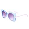 Oversized Cat Eye Anti-UV Sunglasses Women Fashion Metal Decorated Frame Party Beach Shades Butterfly Eyewear