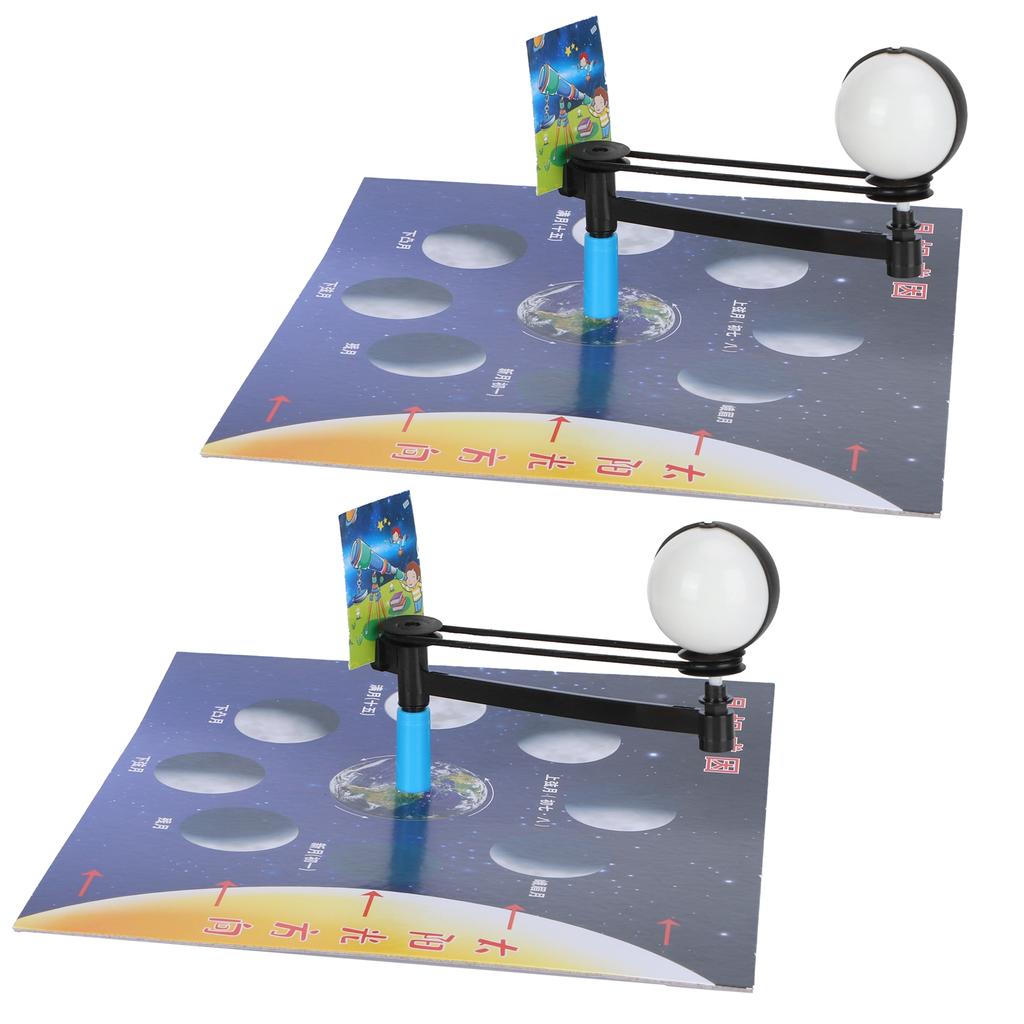 2 Set Children Experiment Assembly Equipment Kit Moon Phase Model DIY Science Teaching Toy