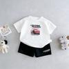 Mickey Mouse T-shirt and Shorts for Boys, Children's Summer Cartoon Fashion Short-sleeve Outfit Set