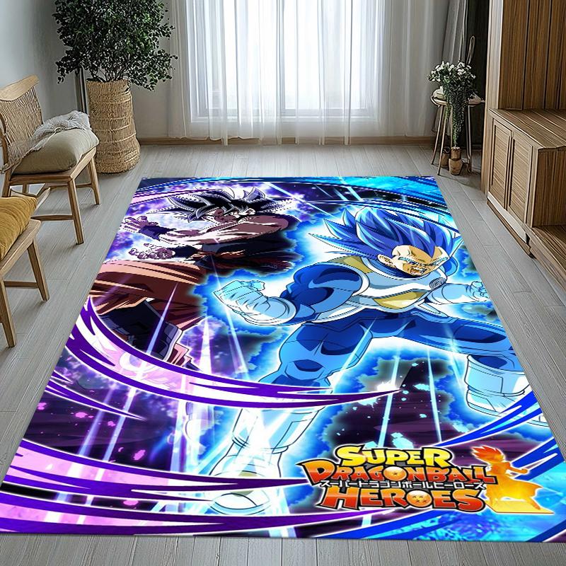 Anime D-Dragon Ball Game Cartoon Living Room Non-Slip Area Rug Soft Carpet for Bedroom Kids Playroom Sofa,Home Decor Doormat