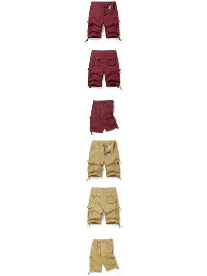 2025 Summer Plus Size Multi-Color Camouflage Cargo Shorts with Multi-Pockets