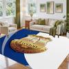 Everton Football Design Crystal Velvet Rug Soft Decorative Mat for Bedroom Entrance