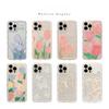 Flowers Are Suitable for Iphone14pro Max Apple Mobile Phone Case 16 Wavy Edge Fashion High-quality Mobile Phone Case