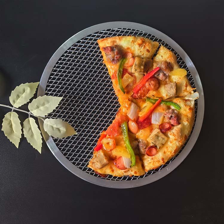 Non-stick Aluminum Pizza Baking Pan and Rack, 7-12 Inch