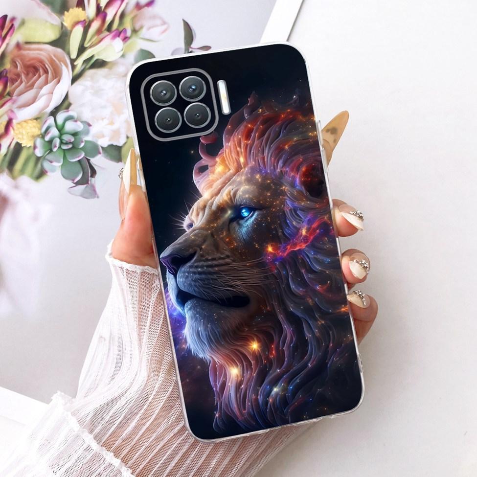 Klar Für Oppo F17 Pro Hülle CPH2119 Niedliche Katze Mode Schmetterling Lustig Bemalt Bumper Abdeckung Für Oppo F17 Pro Gehäuse