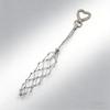 Original Hand-Woven Net Bag Charm Keychain: Stylish Lipstick Holder
