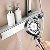High Pressure Handheld Shower Head with 5 Spray Modes One-Click Pause Feature Chrome Plated Luxurious Bathroom Fixture