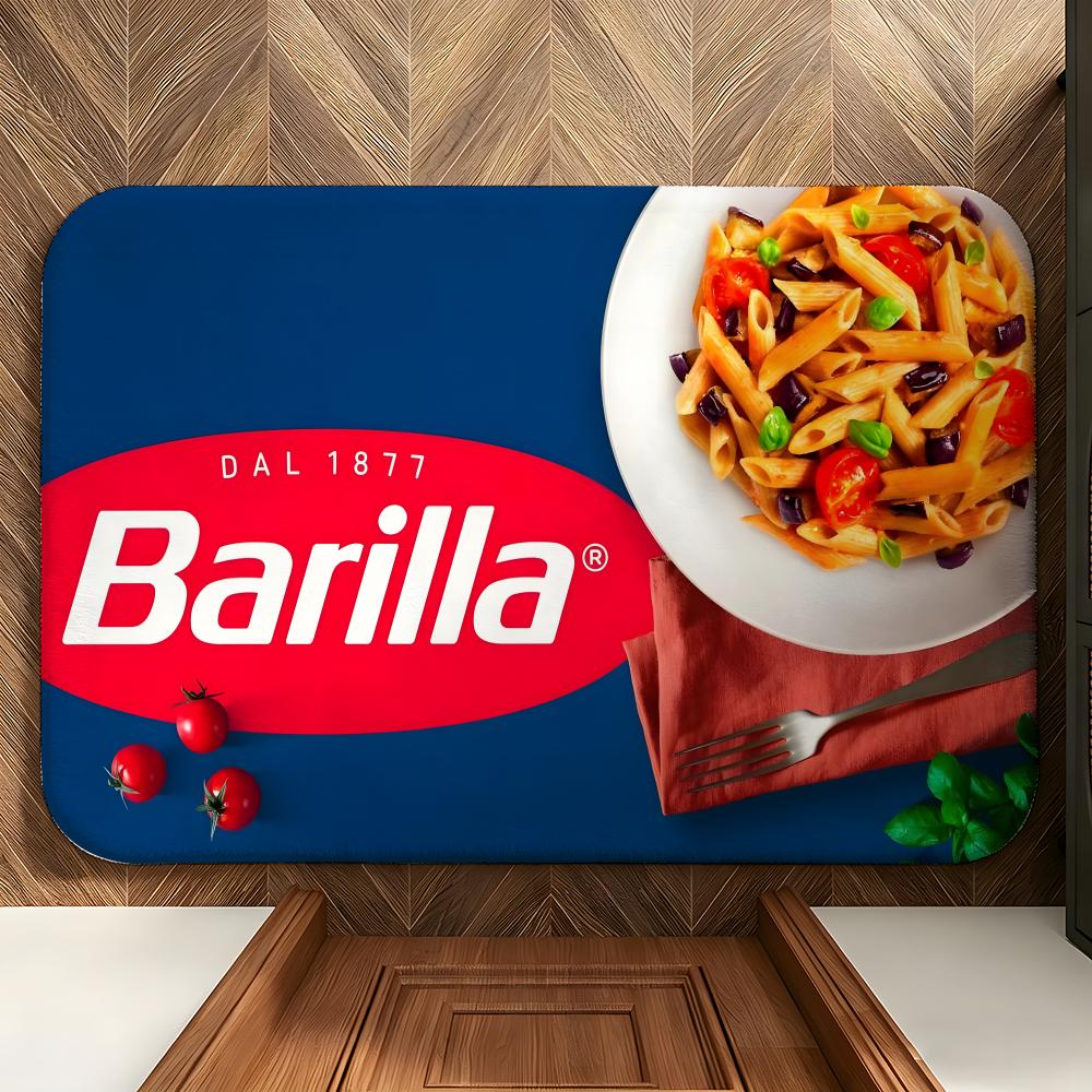 Dywanik podłogowy Food B-Barilla Miękki flanelowy wycieraczka przed drzwi antypoślizgowa chłonna dywanik do łazienki sypialni