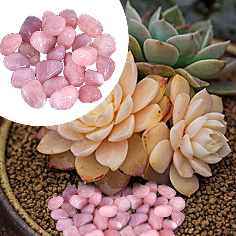 

200 г/пакет розовые крупные частицы розовые хрустальные камни домашний орнамент украшение для аквариума полированный