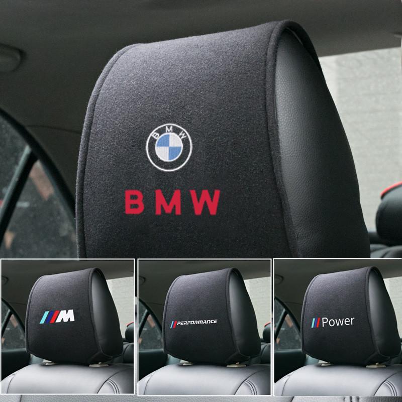 2 Stück Heißes Autositz-Kopfstützenbezug passend für BMW Performance E36 E64 E85 E60 F07 F10 F30 F32 F36 F82 F83 Z4 X3 X5 X6 Zubehör