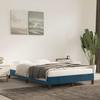 Bed Frame without Mattress Dark Blue 120 x 190 cm Velvet