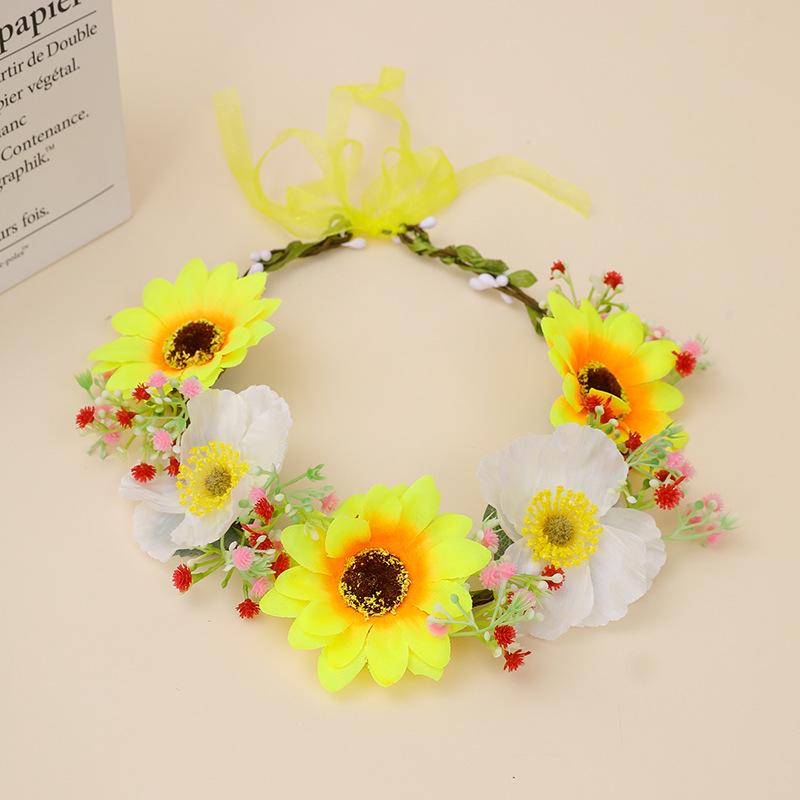 

Головной убор в стиле Мори с цветочным венком из роз для невест и подружек невесты - Идеальный аксессуар для волос для фестивалей и путешествий