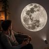 USB LED Star and Moon Projector Night Light for Bedroom Decorative Creative Background Lamp