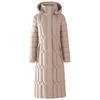 Fashion Middle Age Women's Winter Parka Hooded Casual Warm Long Coats Thick Women Jackets