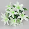 Multicolor Artificial Lilis Realistic Silk Flower Fake Flowers  Wedding Home Party Decor