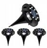 4X Solar LED Garden Lamp 12 LEDs Stake