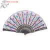 Hot Lace Silk Folding Hand Solid Color Hollow Lace Women Hand Held Flower Fan Folding Wedding Fan Festival Gift Decor Spanish St
