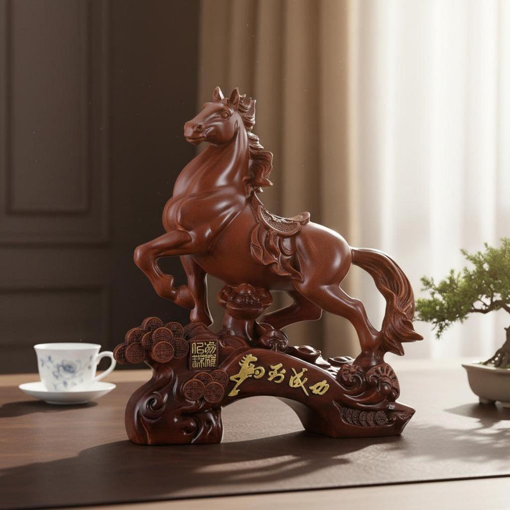 Success Horse Figurine Meticulous Craftsmanship Feng Shui Ornament