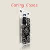 For iPhone 17 Pro Max Case Clear Acrylic Black Glitter Magnetic Shockproof Premium Trendy Design with iPhone 16 15 14 13 12 11