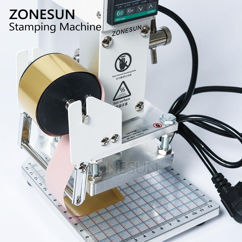 ZONESUN Macchina per Stampa a Caldo ZS-90 per Carta, Pelle, Carte PVC