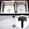 Tap Hole Cover Black Tap Hole Cover For Kitchen Organization Elegant Black Finish Hassle-Free Setup For Standard Sink Holes