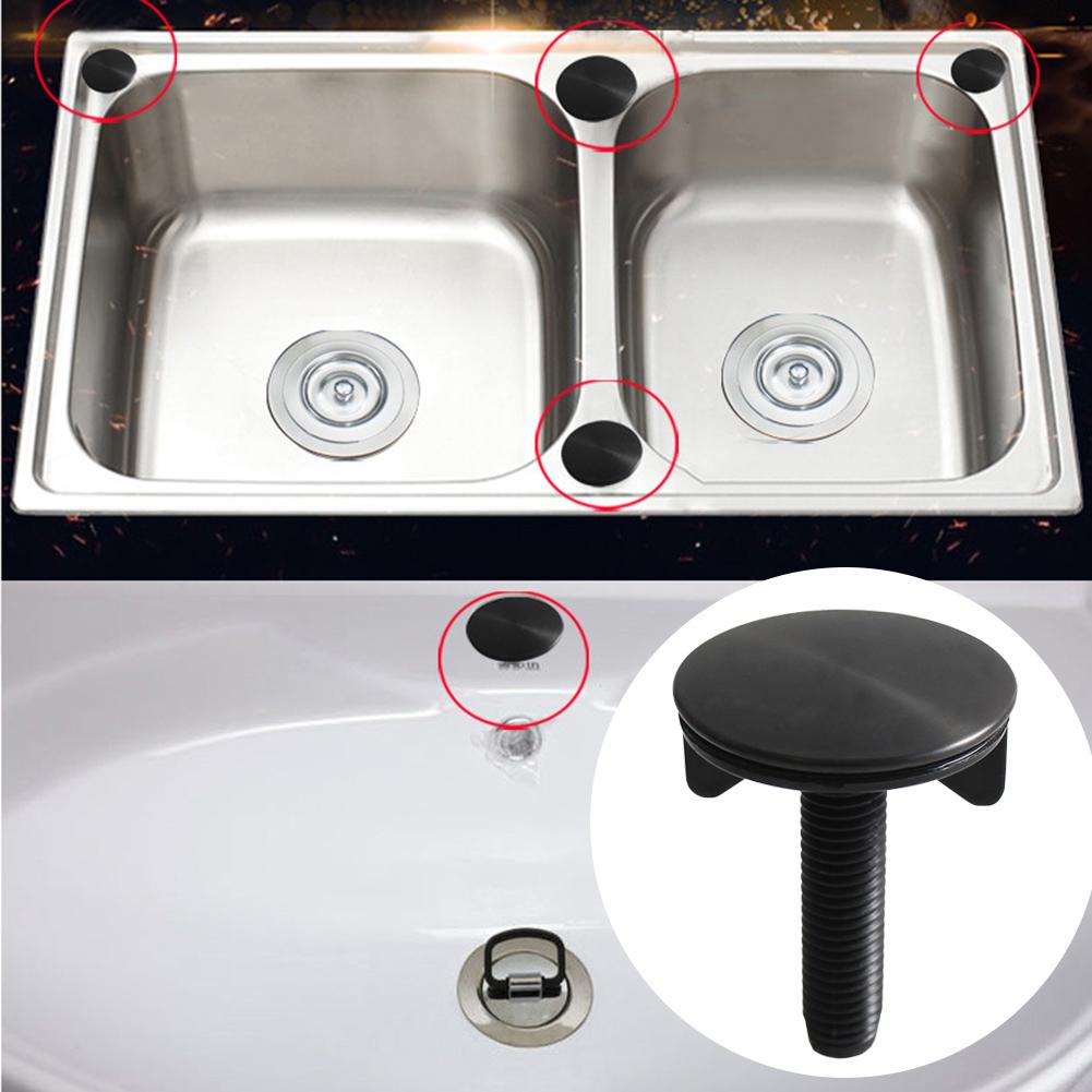 Tap Hole Cover Black Tap Hole Cover For Kitchen Organization Elegant Black Finish Hassle-Free Setup For Standard Sink Holes
