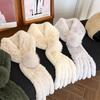 Rex Rabbit Fur Scarf Women's Winter New Tassel Ball Double-sided Warm Scarf Real Fur Collar