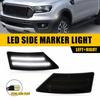 Smoked Lens LED White Front Fender Side Marker Lights Fit - Ford Ranger